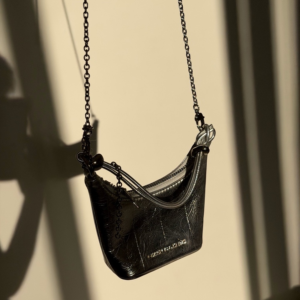 Charles & Keith Silver Mini Hobo Bag - Picture 6 of 8